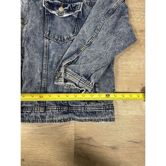 Celebrity Pink Denim Jean Button Up Jacket Size L - Picture 3 of 7